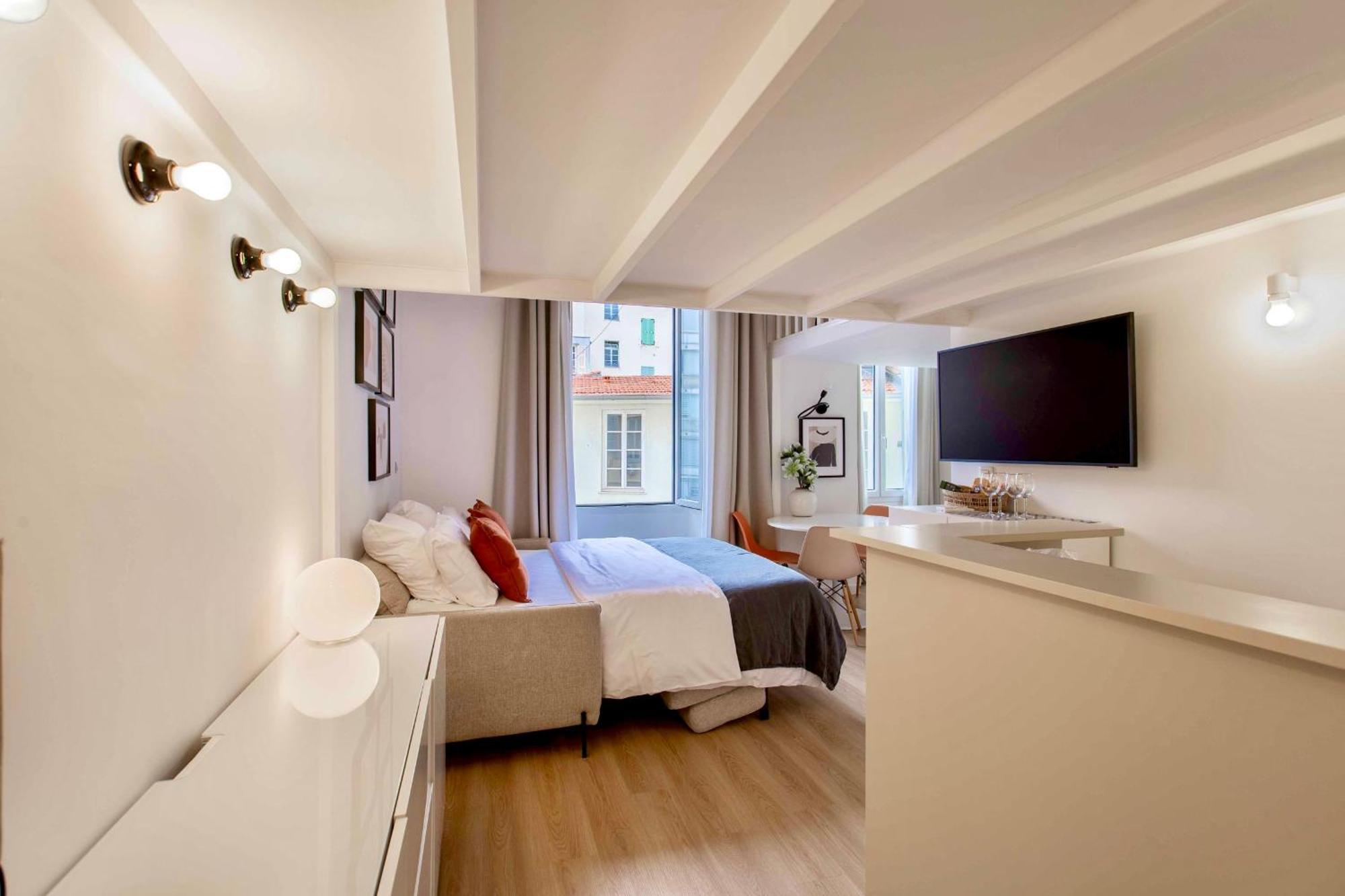Suede Promenade Duplex Apartment At 1 Min From The Sea 2 Bathrooms Nice Exteriér fotografie